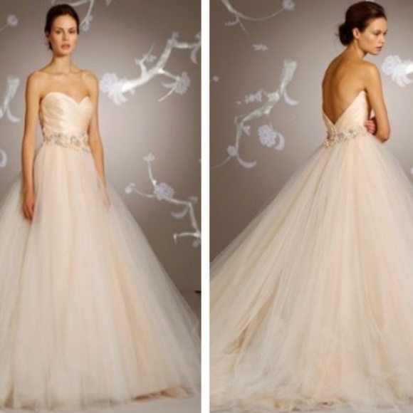 Lazaro | Dresses | Blush Lazaro Wedding Dress | Poshmark